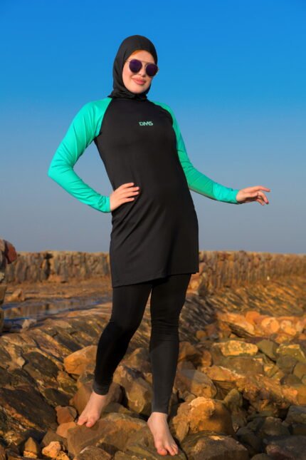 Full 3-Piece Plain Burkini Set 503A